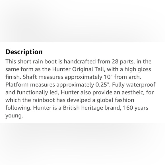 Women’s Hunter Short Gloss Boots - Picture 6 of 6